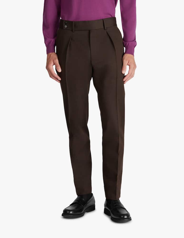 rinascente Slowear Pantaloni regular fit in lana e cotone