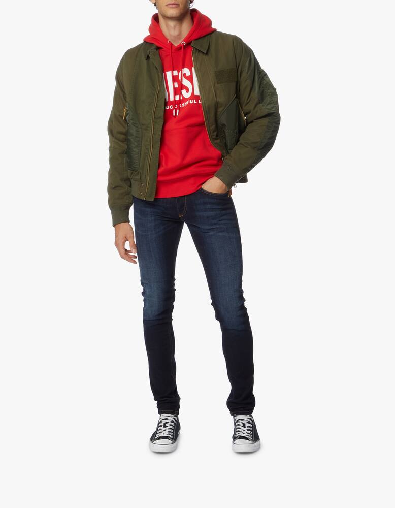 rinascente Diesel Giacca bomber canvas taschino contrasto