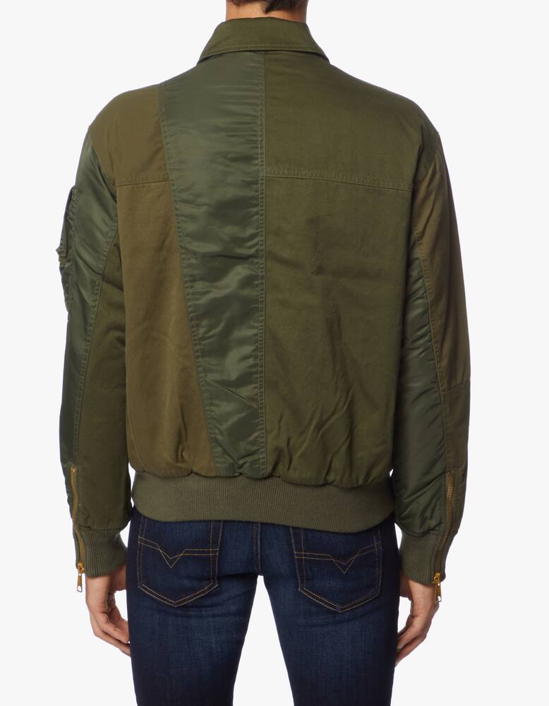 rinascente Diesel Giacca bomber canvas taschino contrasto