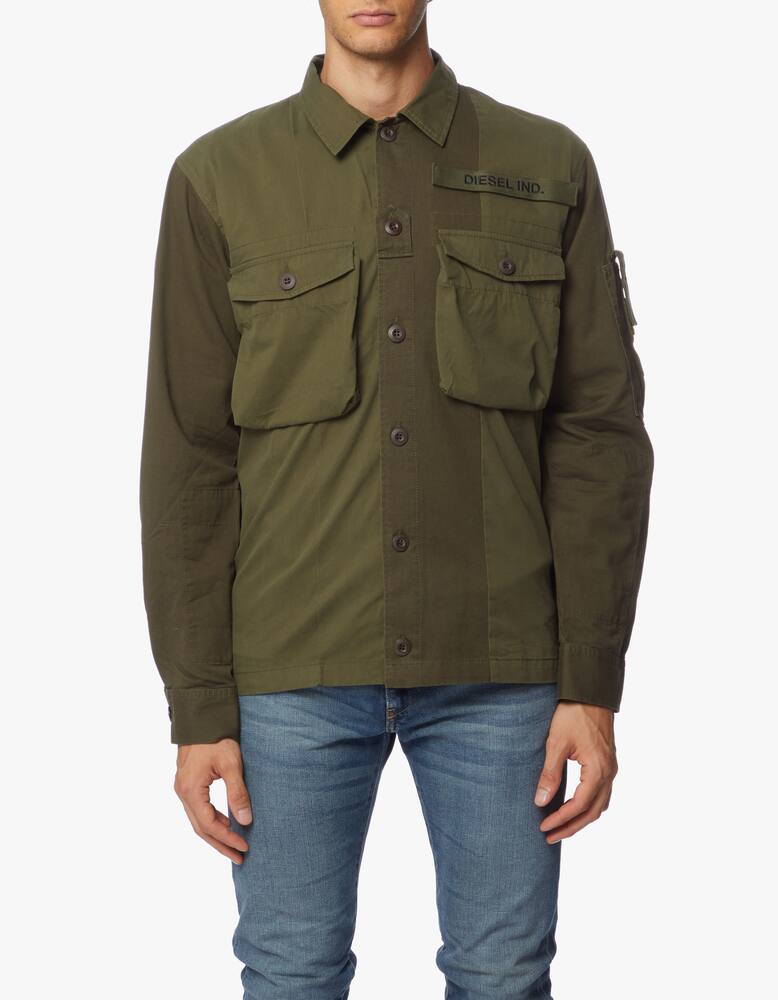 rinascente Diesel Patch overshirt jacket