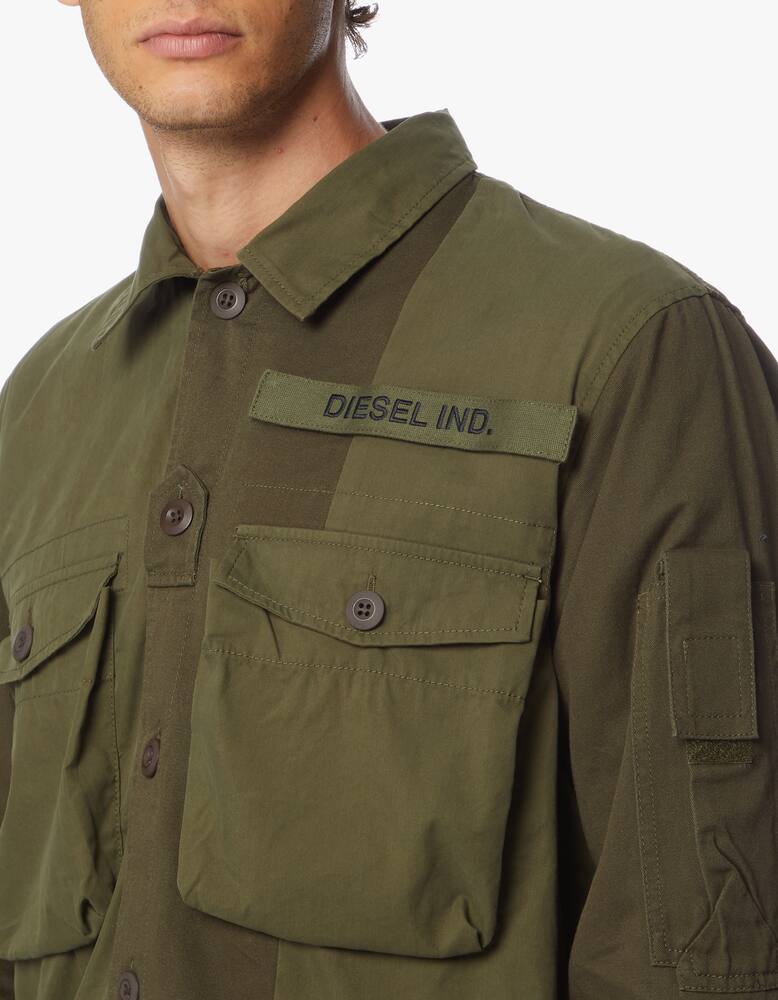 rinascente Diesel Patch overshirt jacket