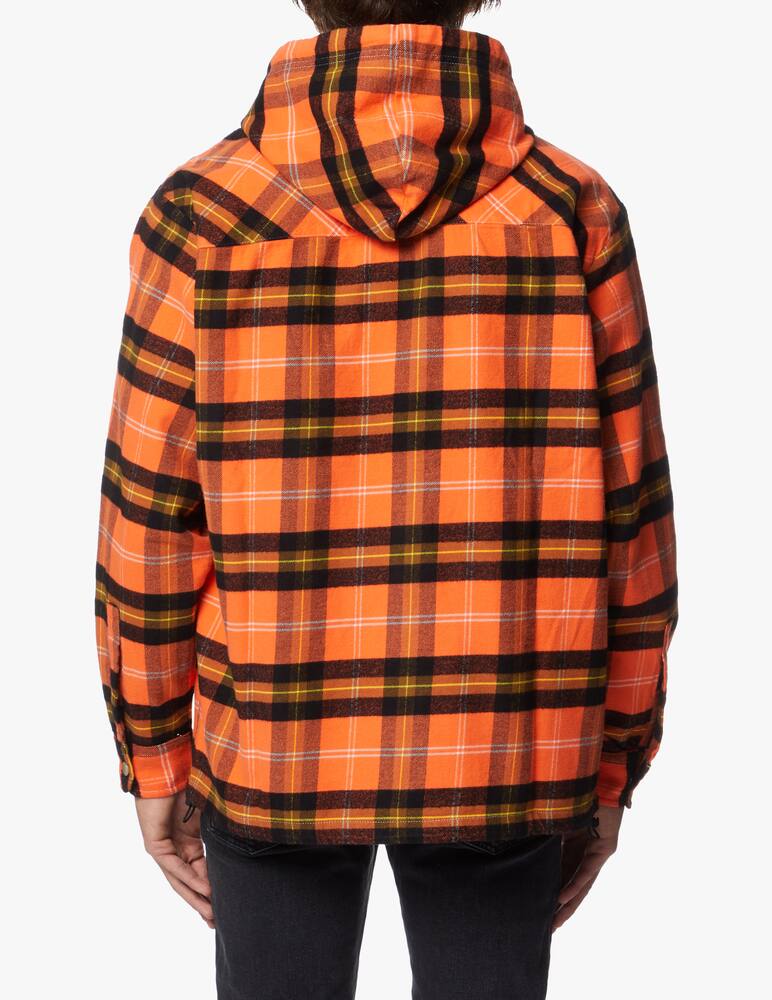 rinascente Diesel Giacca camicia over a quadri con zip e cappuccio 