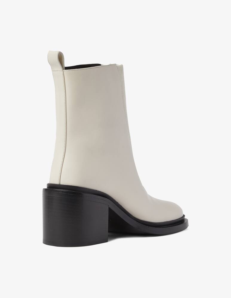 rinascente Jil Sander Heeled ankle boots with front elastic - White