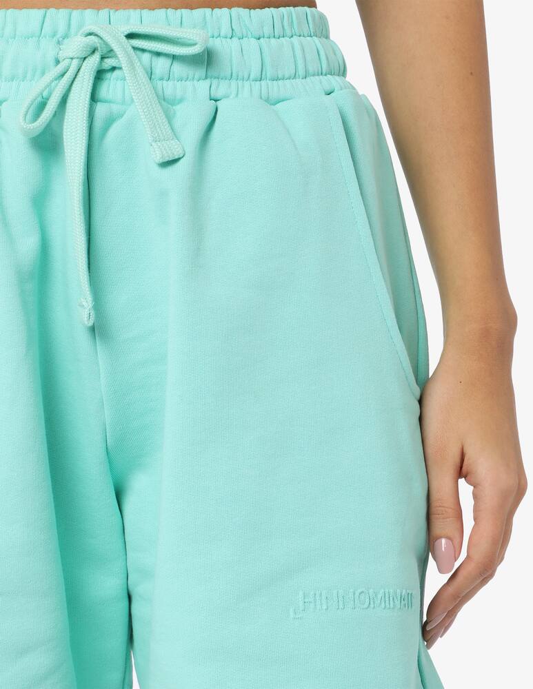 rinascente HINNOMINATE Bermuda in cotone con logo ricamato