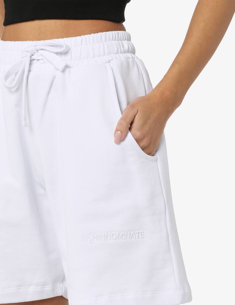 rinascente HINNOMINATE Cotton shorts with embossed logo