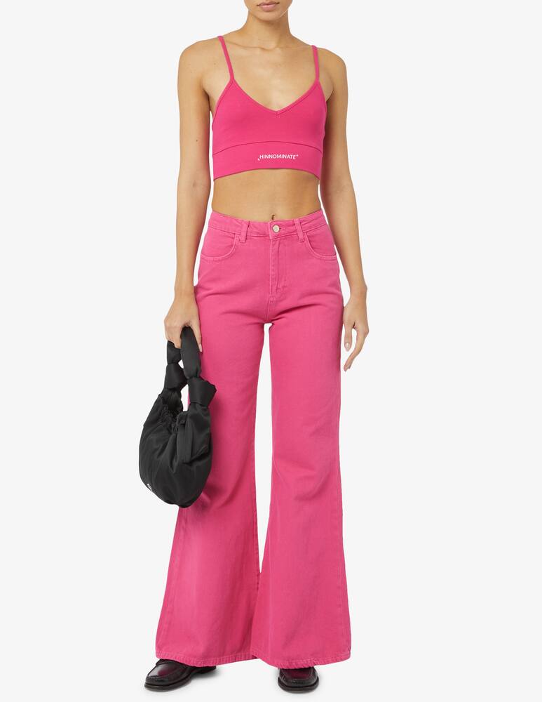 rinascente HINNOMINATE Top a costina con scollo a v