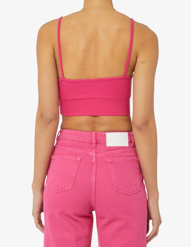 rinascente HINNOMINATE Top a costina con scollo a v