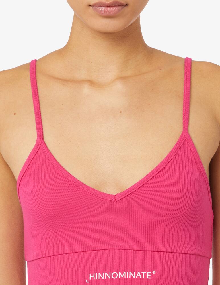 rinascente HINNOMINATE Top a costina con scollo a v