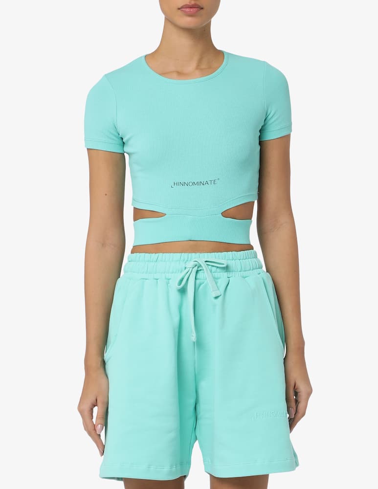 HINNOMINATE Crop top a maniche corte - immagine 1 HINNOMINATE Crop top a maniche corte - immagine 1