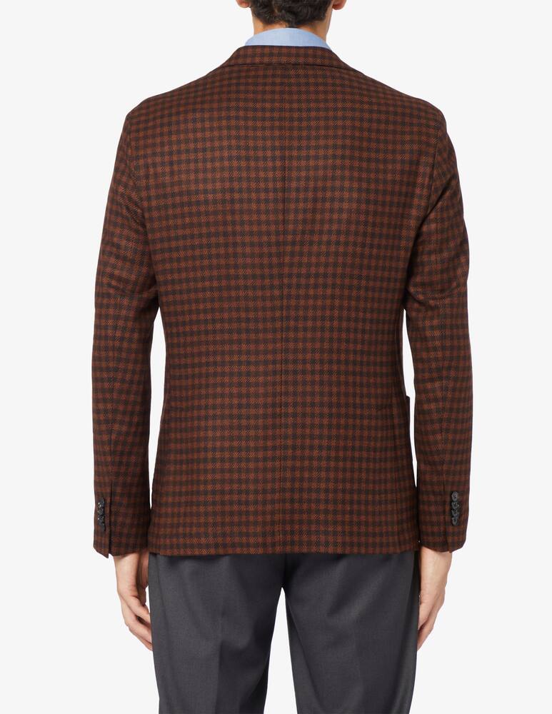 rinascente Paoloni Mono breasted 2bott vichy jacket