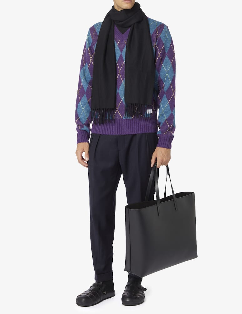 rinascente Manuel Ritz Maglia scollo v scozzese