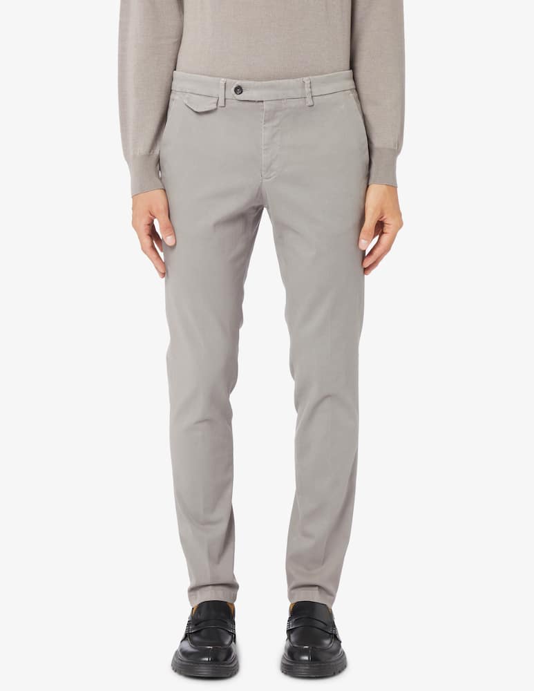 Paoloni Chino tinto capo gabardina trousers - picture 1