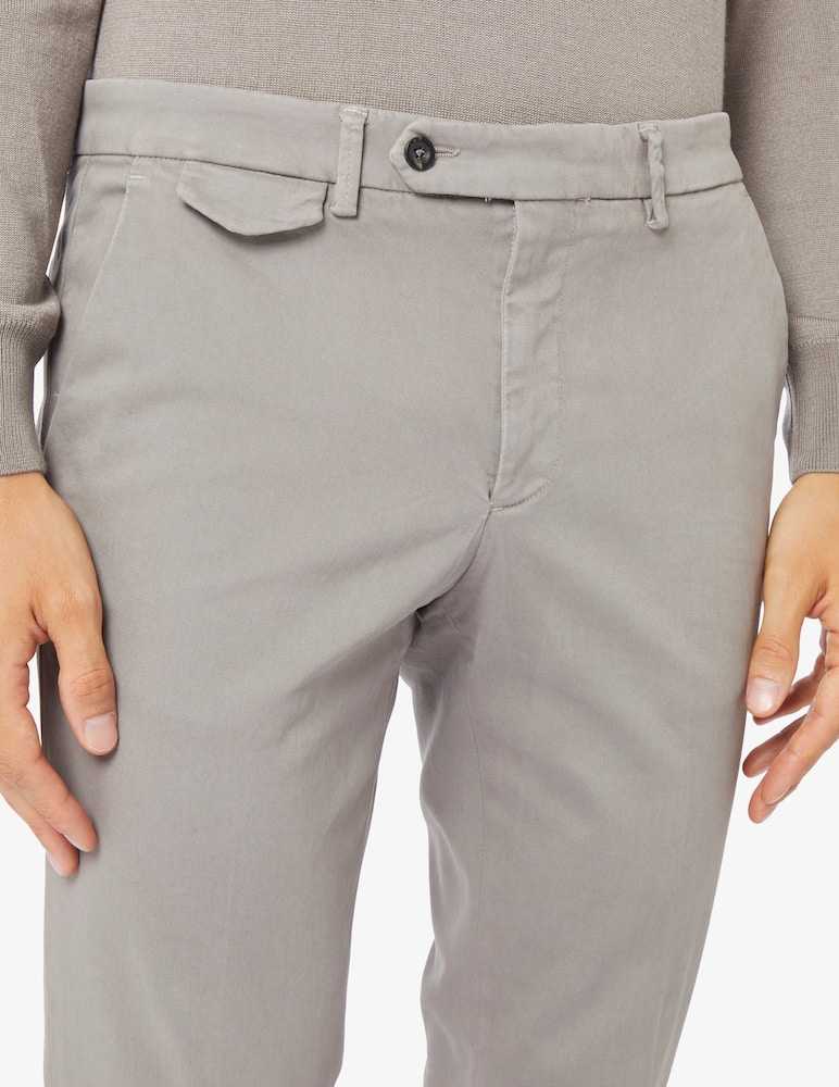 Paoloni Chino tinto capo gabardina trousers - picture 4