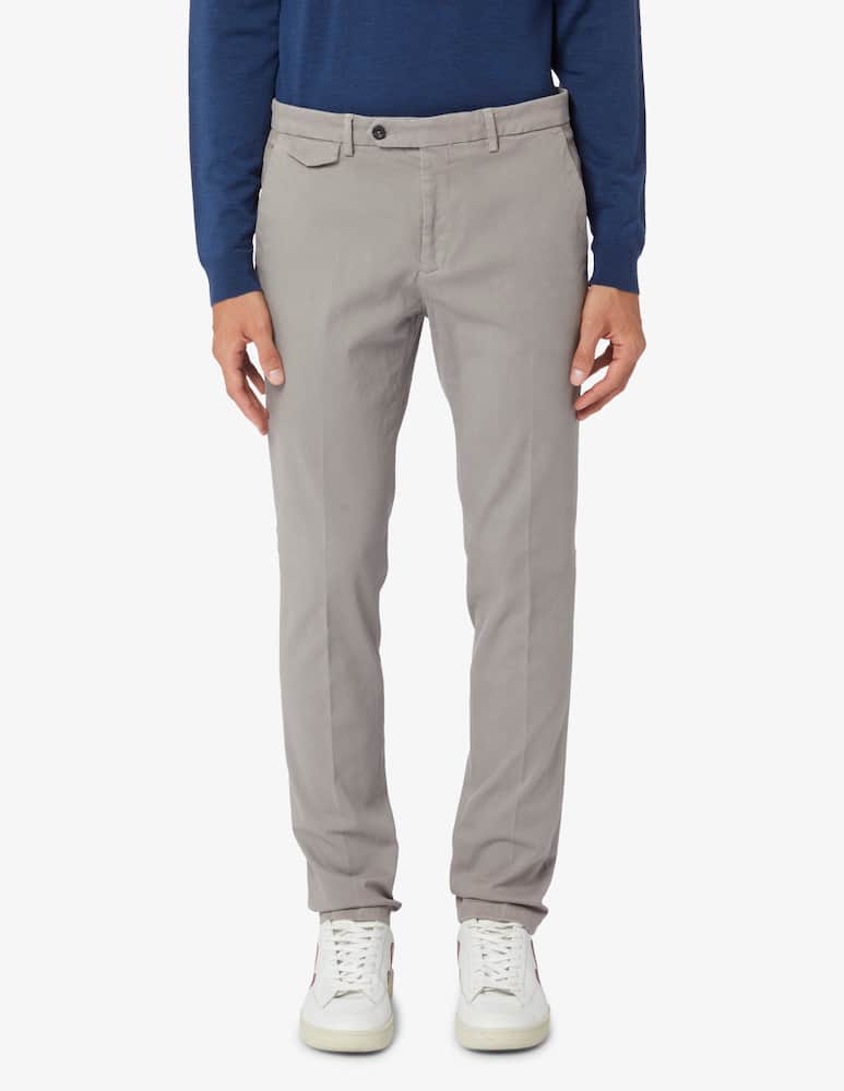 Paoloni Chino tinto capo gabardina trousers - picture 5