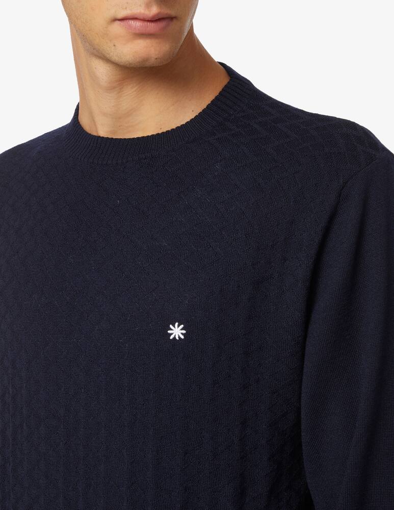 rinascente Manuel Ritz Maglia girocollo effetto rete