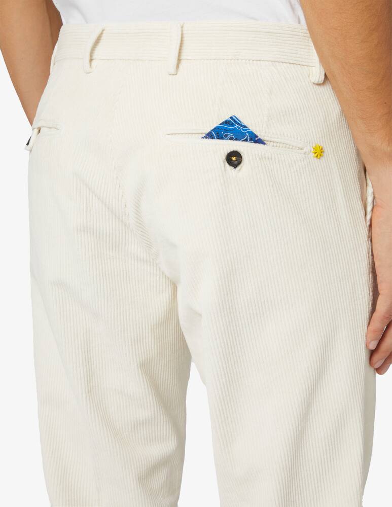 rinascente Manuel Ritz Velvet slim fit chino trousers