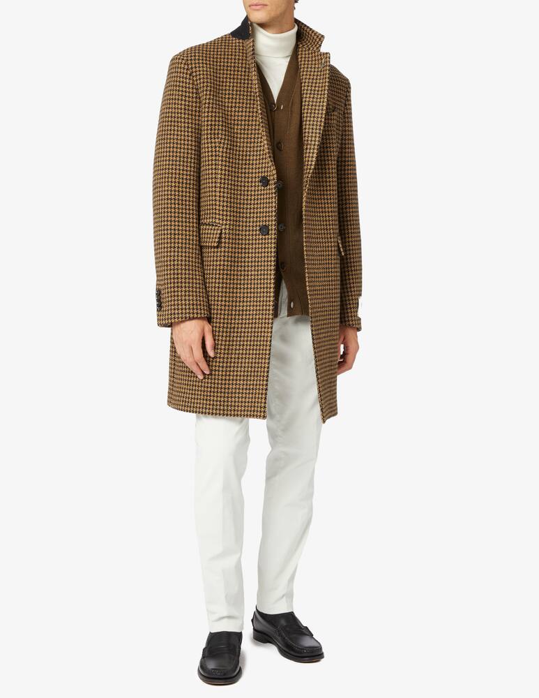 rinascente Paoloni Cappotto monopetto 3bott pied de poule