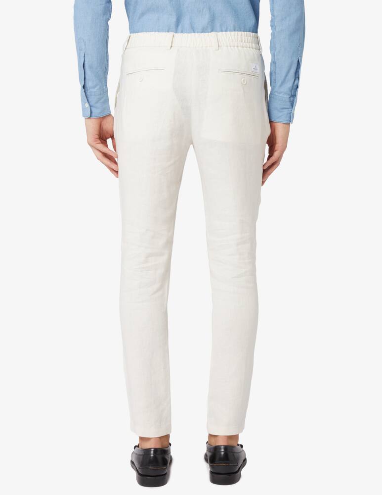 rinascente Manuel Ritz Linen coulisse trousers