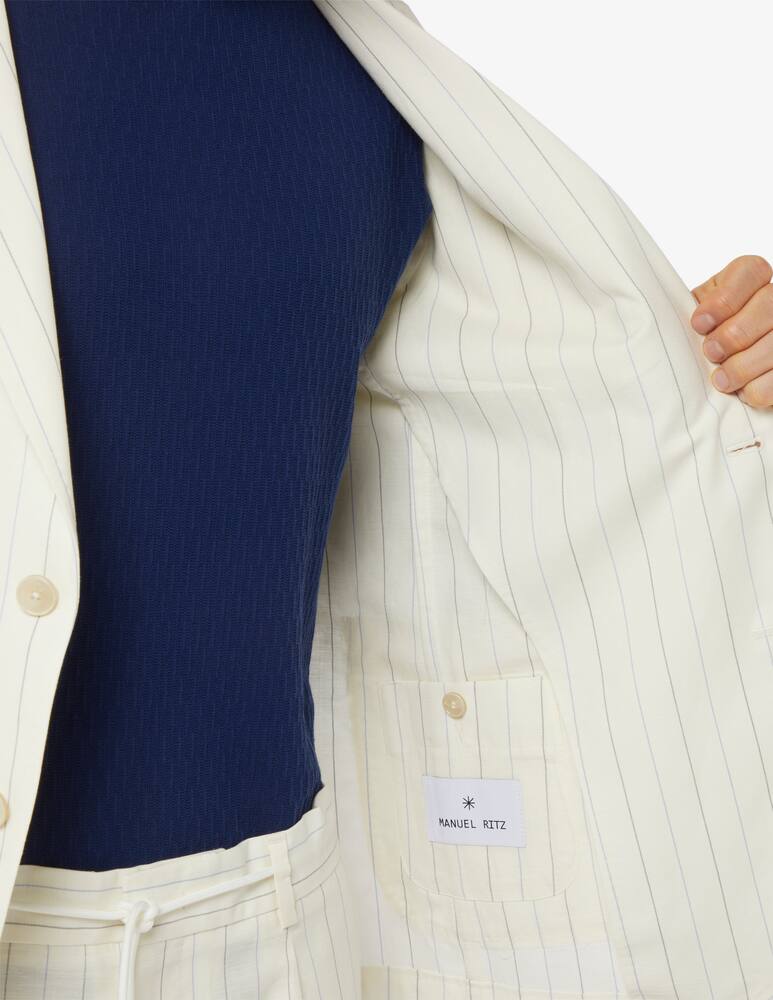 rinascente Manuel Ritz Linen d8 pinstripe suit