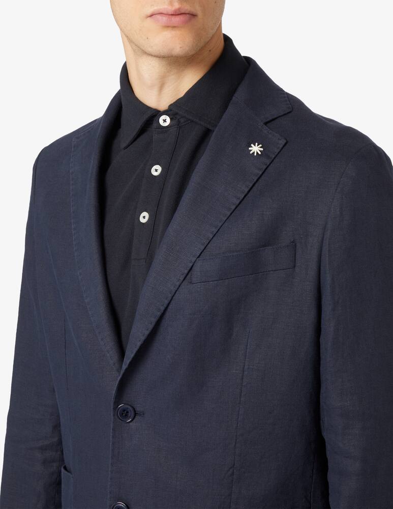 rinascente Manuel Ritz Linen mono breasted jacket