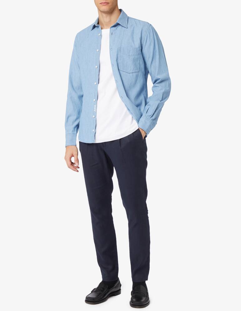 rinascente Manuel Ritz Linen coulisse trousers