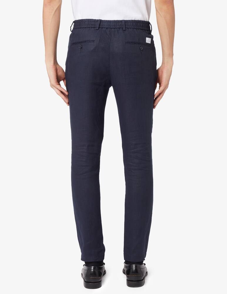 rinascente Manuel Ritz Linen coulisse trousers