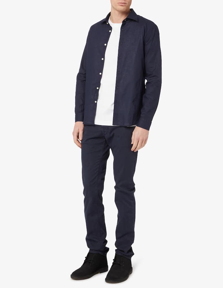 rinascente Manuel Ritz Linen slim fit shirt