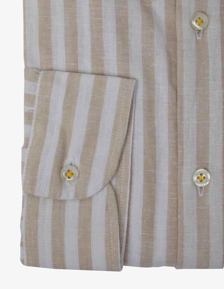 rinascente Manuel Ritz Linen slim fit striped shirt