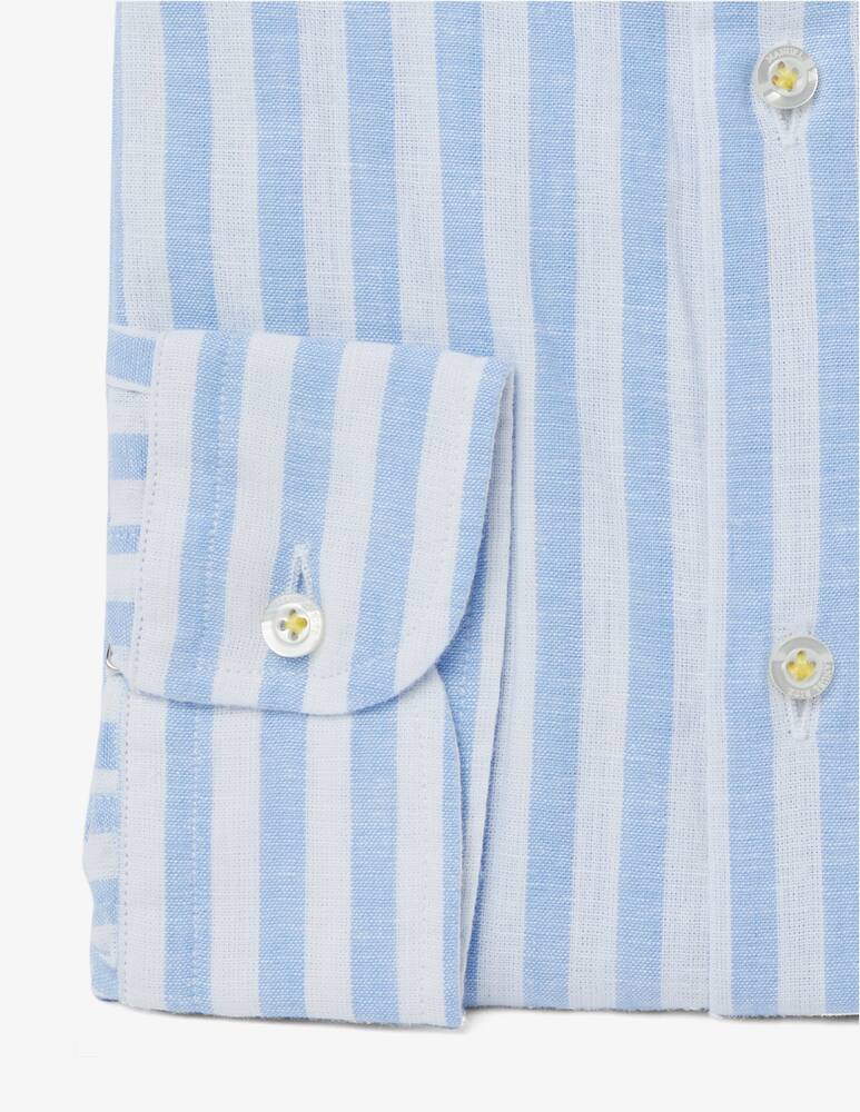 rinascente Manuel Ritz Linen slim fit striped shirt