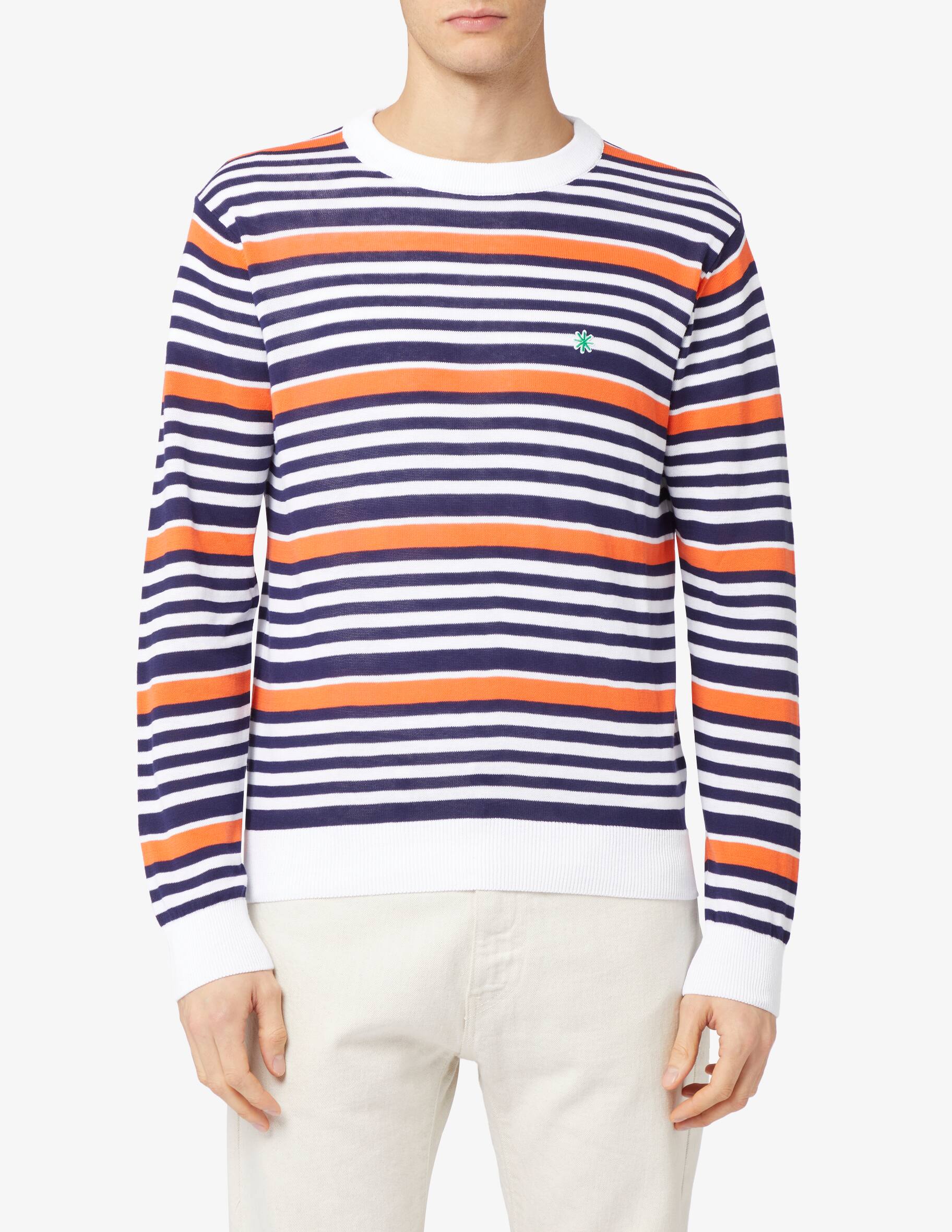 Pull Paul Smith à Rayures - Girocollo Coton Rose - Taille Homme Neuf Avec étiquettes
