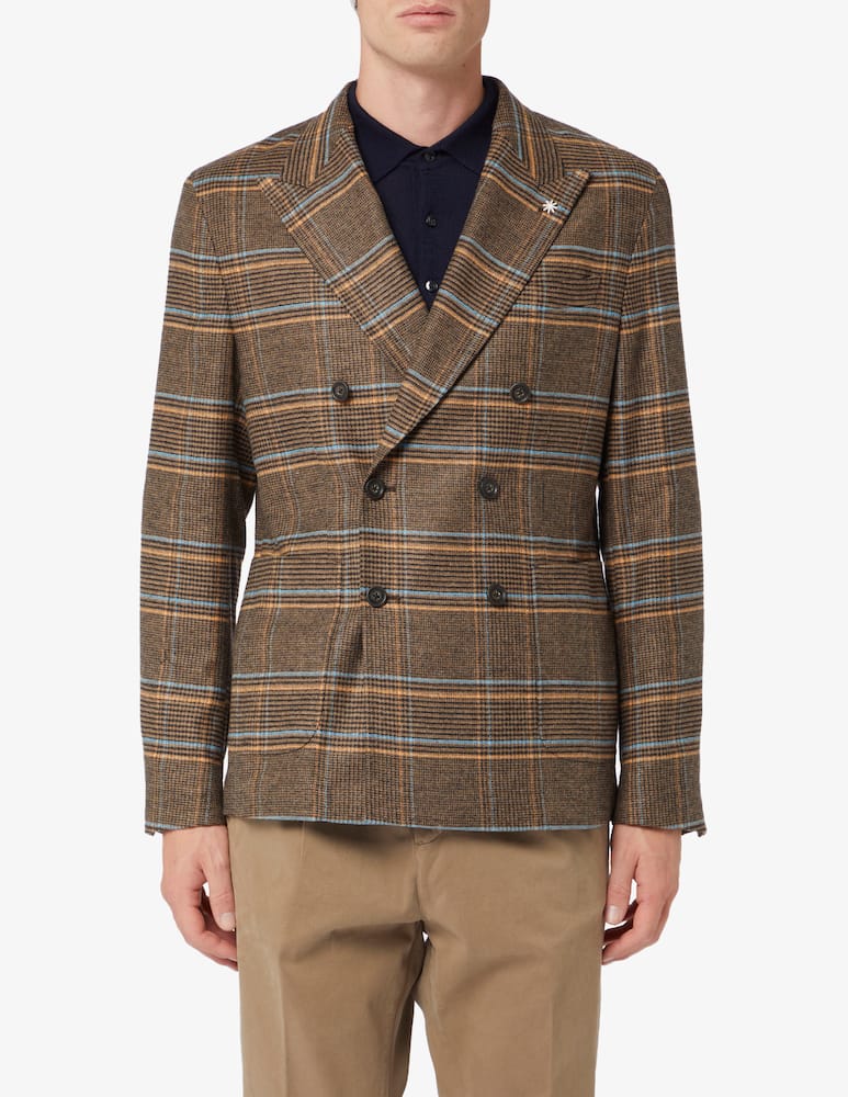 Manuel Ritz Double-breasted jacket with removable check - picture 1 Manuel Ritz Double-breasted jacket with removable check - picture 1