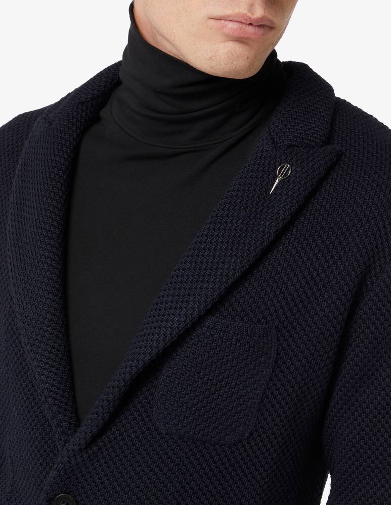 rinascente Paoloni Giacca in maglia p.lancia con taschino