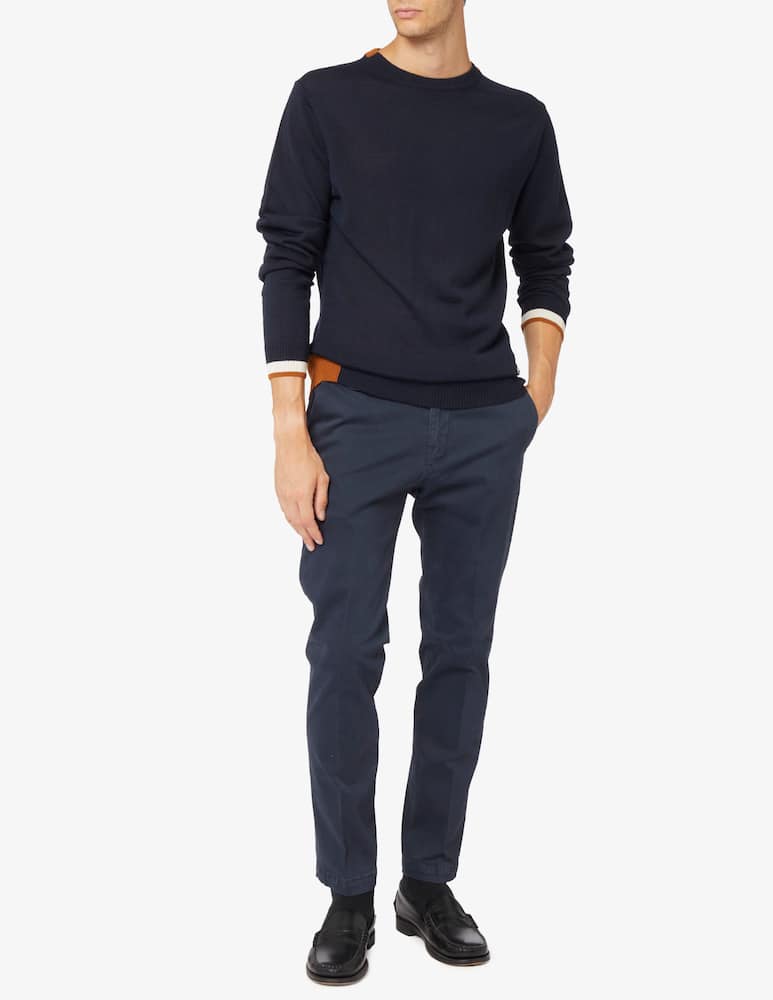 Paoloni Pantaloni chino tinto capo gabardina - immagine 2 Paoloni Pantaloni chino tinto capo gabardina - immagine 2