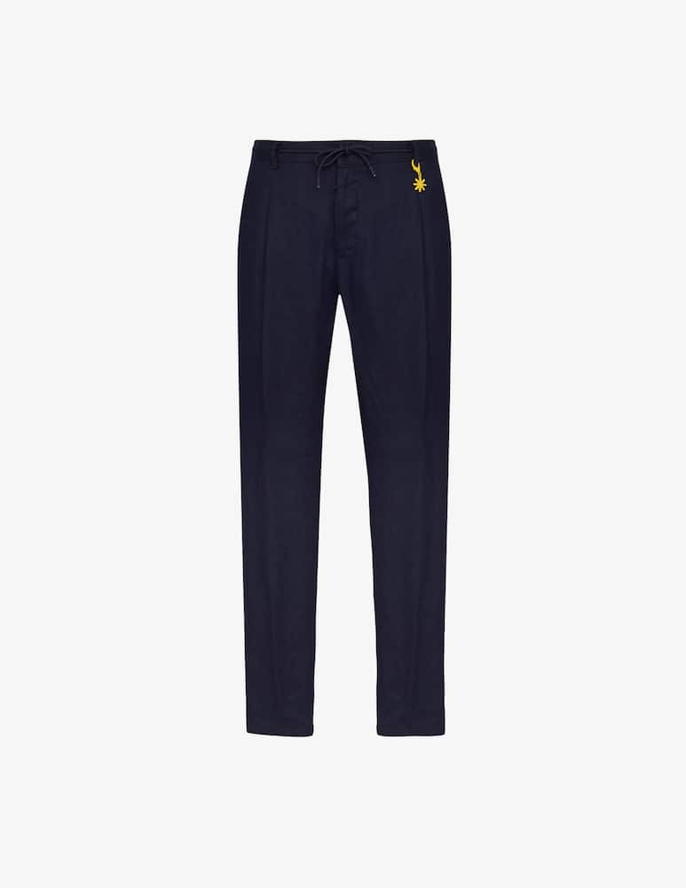 Manuel Ritz Linen drawstring trousers - picture 1 Manuel Ritz Linen drawstring trousers - picture 1