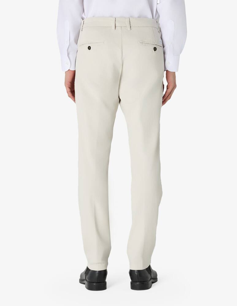 rinascente Manuel Ritz Pantaloni slim gabardina una pince tinto capo