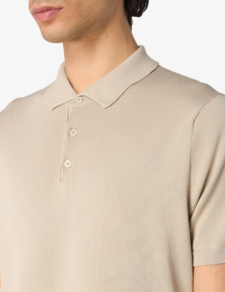 rinascente Manuel Ritz Polo logo in tono crepe