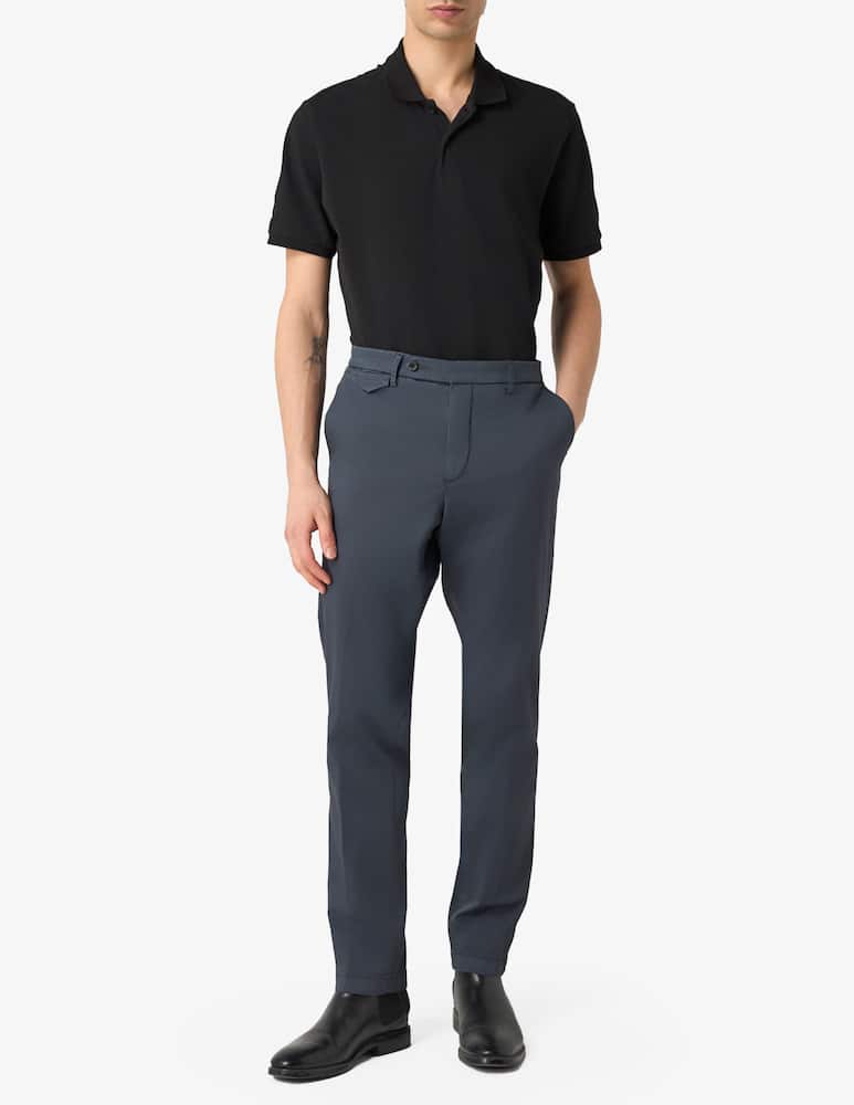 rinascente Paoloni Chino front slim trousers