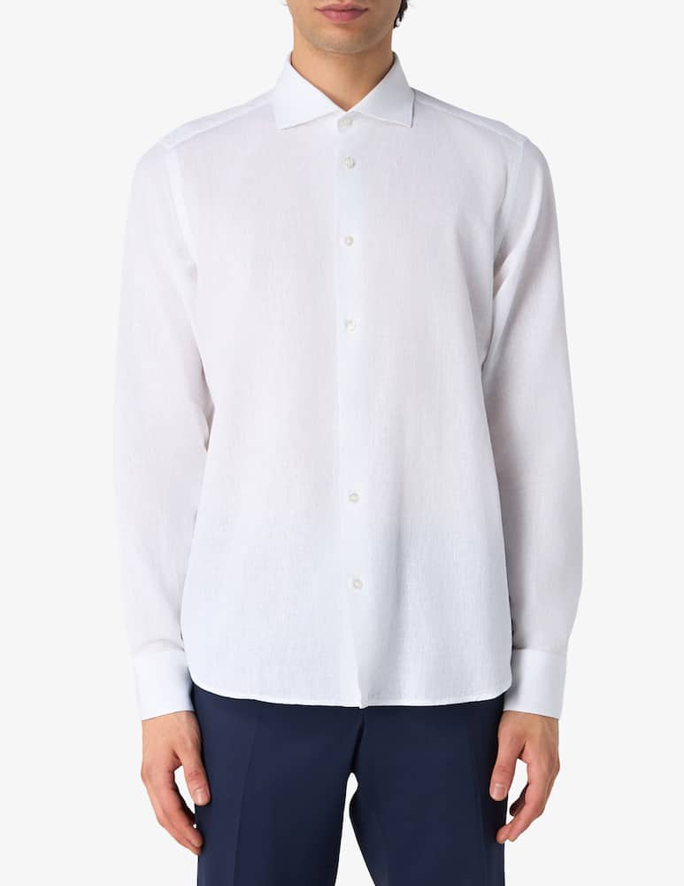 Manuel Ritz Slim linen-blend shirt - picture 1 Manuel Ritz Slim linen-blend shirt - picture 1