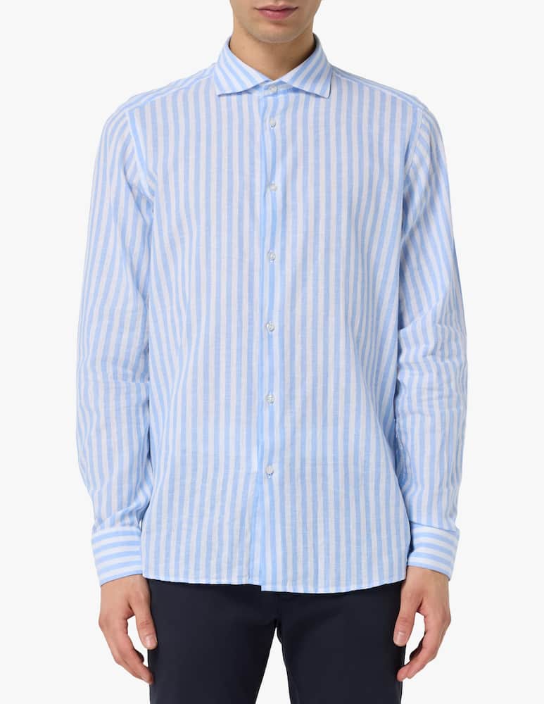 Manuel Ritz Striped linen shirt - picture 1 Manuel Ritz Striped linen shirt - picture 1