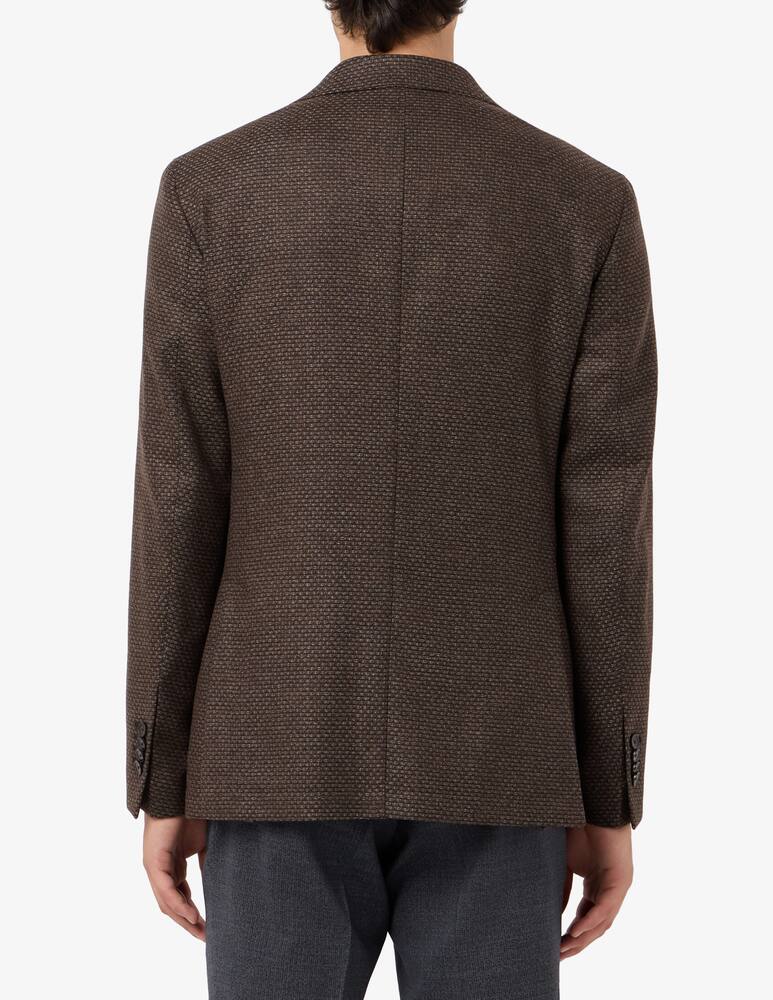 rinascente Paoloni Giacca monopetto in lana operata Drop 6