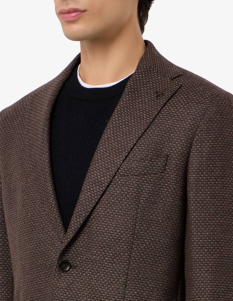 rinascente Paoloni Giacca monopetto in lana operata Drop 6