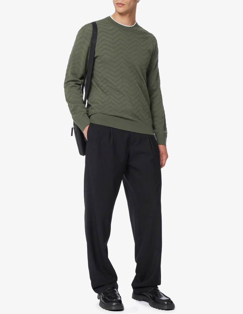 rinascente Emporio Armani Maglia girocollo f14 con trama chevron