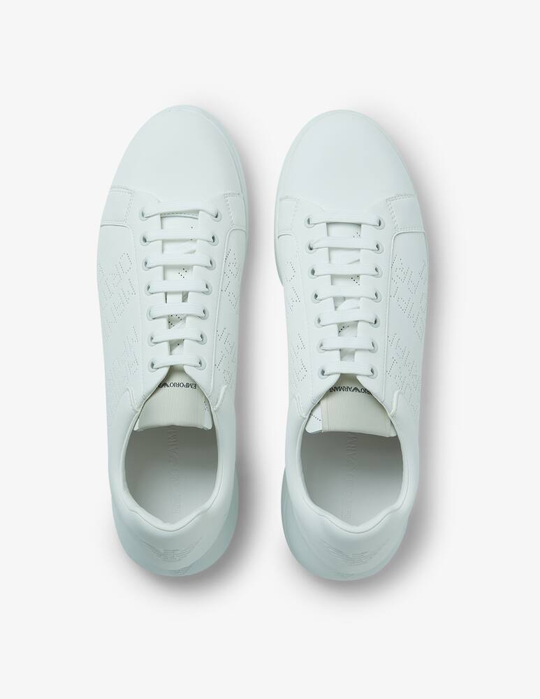 rinascente Emporio Armani Icon logo perforated sneakers
