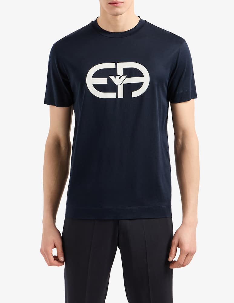 Emporio Armani Maglietta maniche corte logo recreate - immagine 1 Emporio Armani Maglietta maniche corte logo recreate - immagine 1