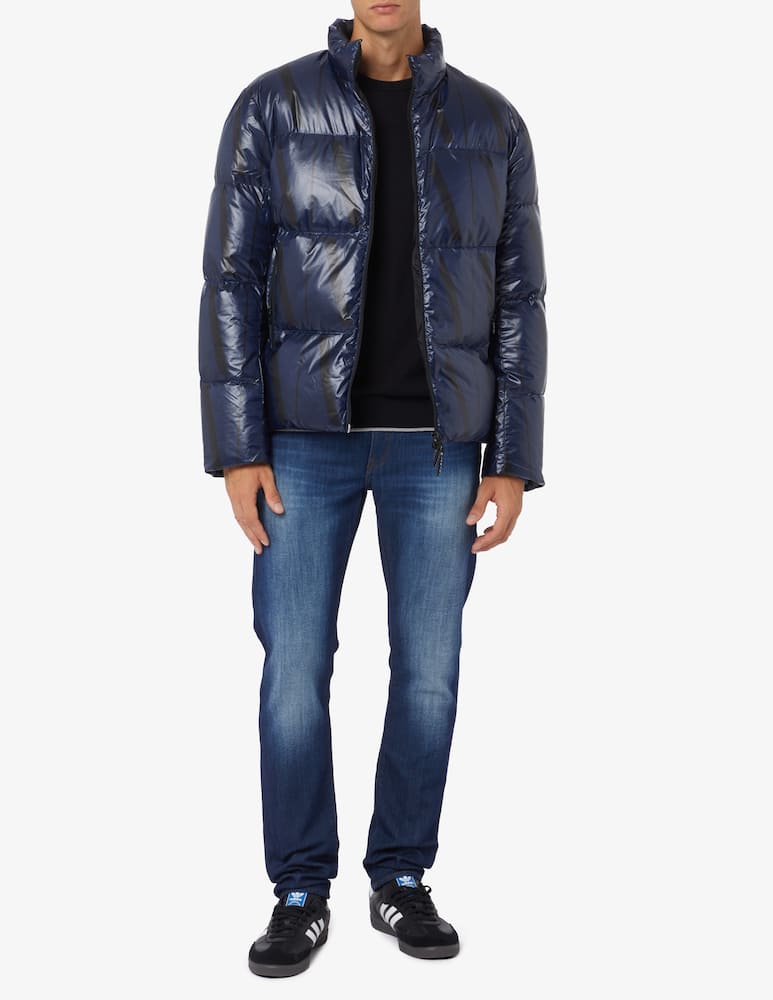 rinascente Armani Exchange Puffy shiny icon jacket