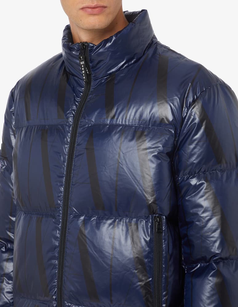 rinascente Armani Exchange Puffy shiny icon jacket