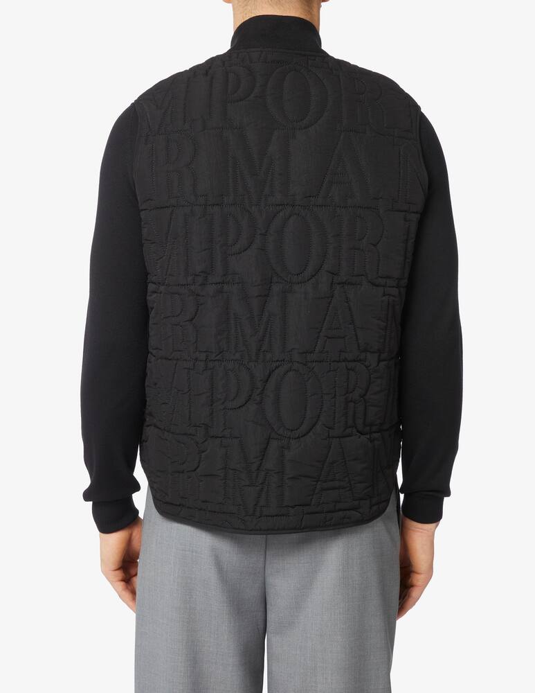 rinascente Emporio Armani Gilet trapuntato con logo lettering
