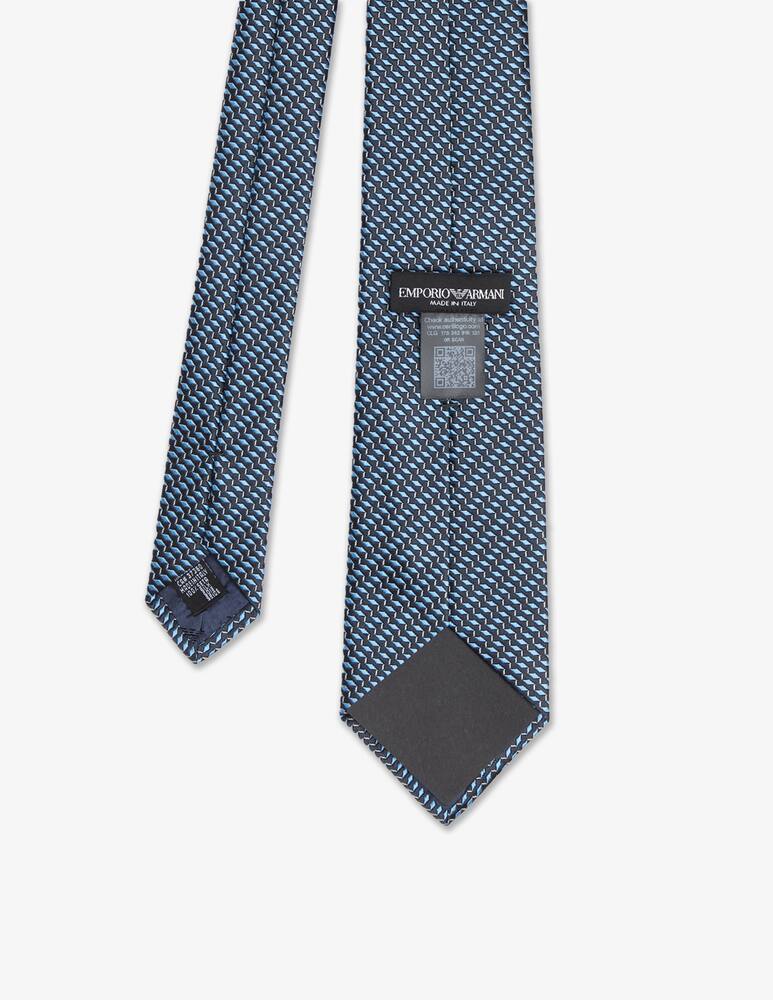 rinascente Emporio Armani Woven jacquard tie cm 7.5