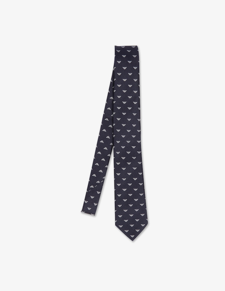 Emporio Armani Aquilette jacquarde tie - picture 1