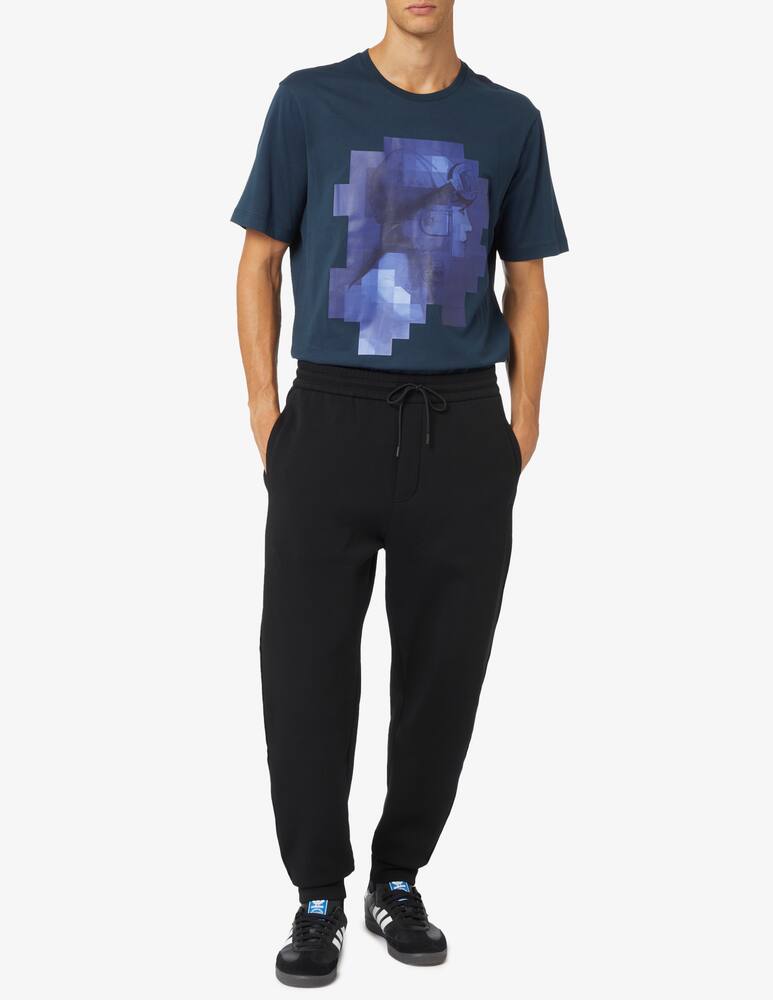 rinascente Emporio Armani Tape lettering jogger trousers